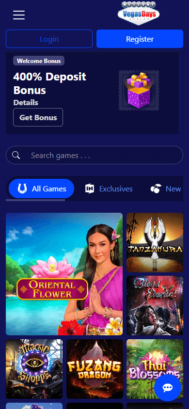 Vegas Days Casino Mobile screenshot